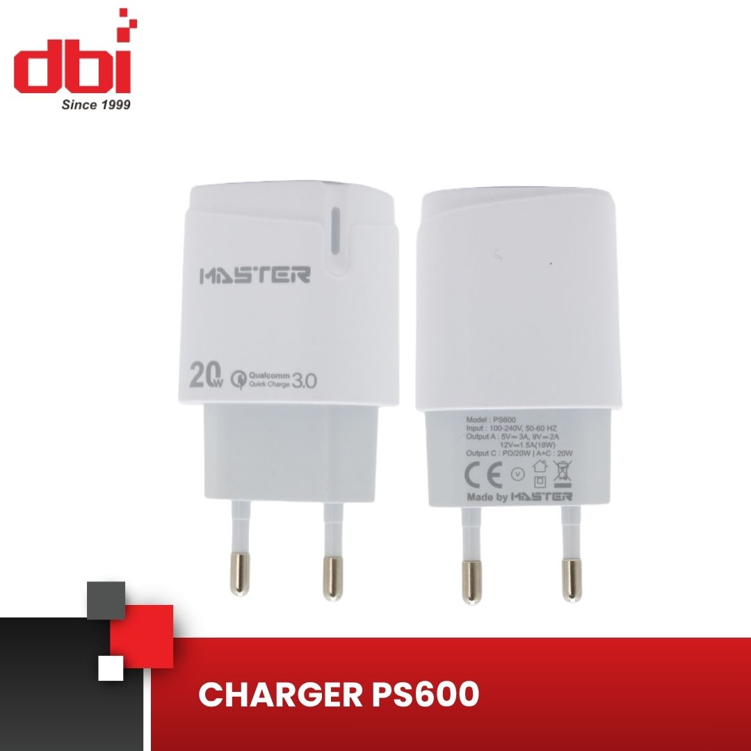 CHARGER 1USB+1PD 20W MICRO MASTER PS600 - Gambar 4