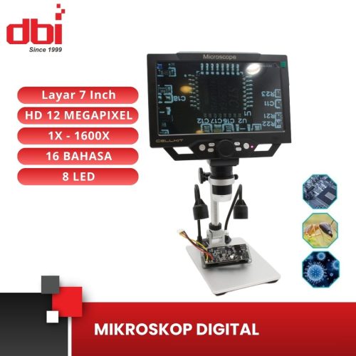 MIKROSKOP DIGITAL 12MP 1600X 9INCH DISPLAY CELLKIT