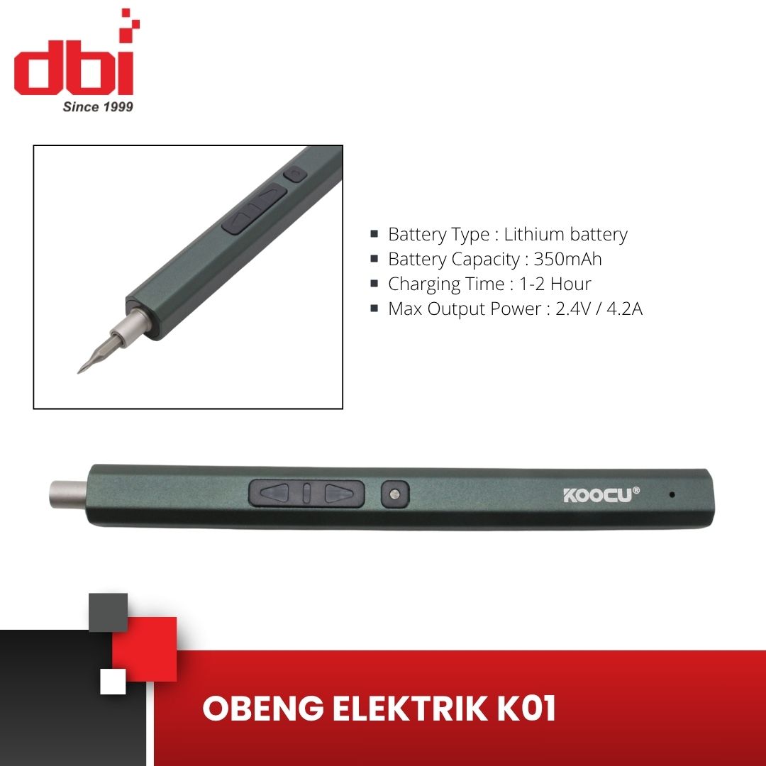 OBENG ELEKTRIK SET MAGNETIK KOOCU K01 - Gambar 3