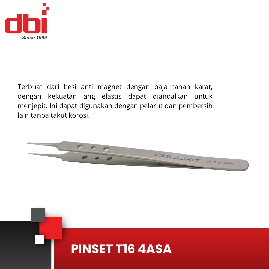 PINSET LURUS STAINLESS CELLKIT T16 4ASA - Gambar 2
