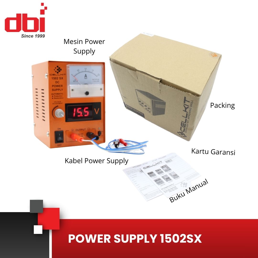 POWER SUPPLY + KABEL 15V2A CELLKIT 1502SX - Gambar 5