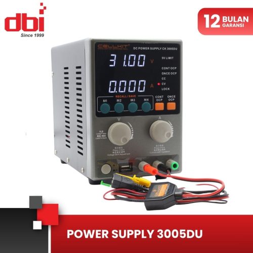 POWER SUPPLY + KABEL 30V5A DIGITAL CELLKIT 3005DU