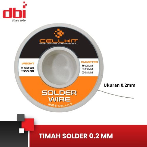 TIMAH GULUNG 0,2MM 50GR CELLKIT