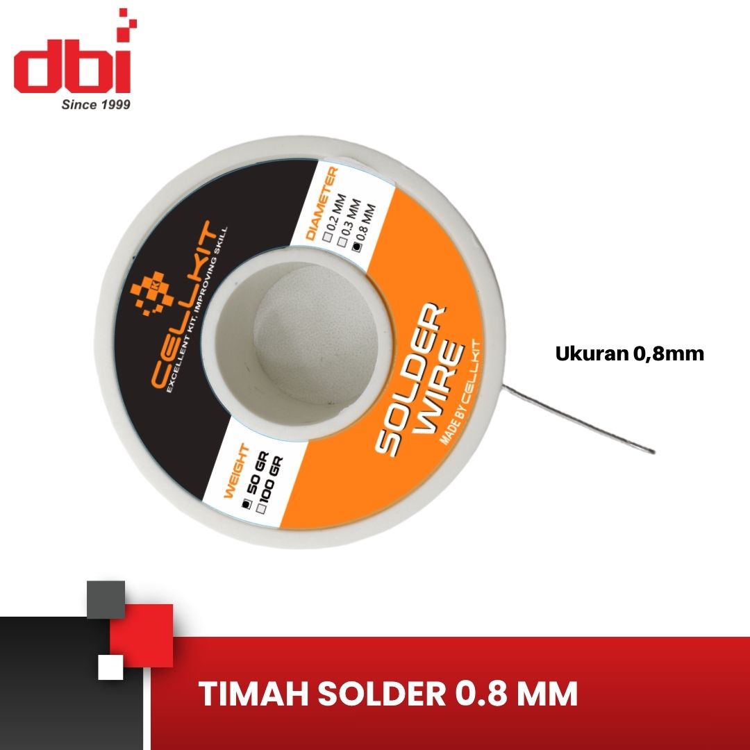 TIMAH GULUNG 0,8MM 50GR CELLKIT