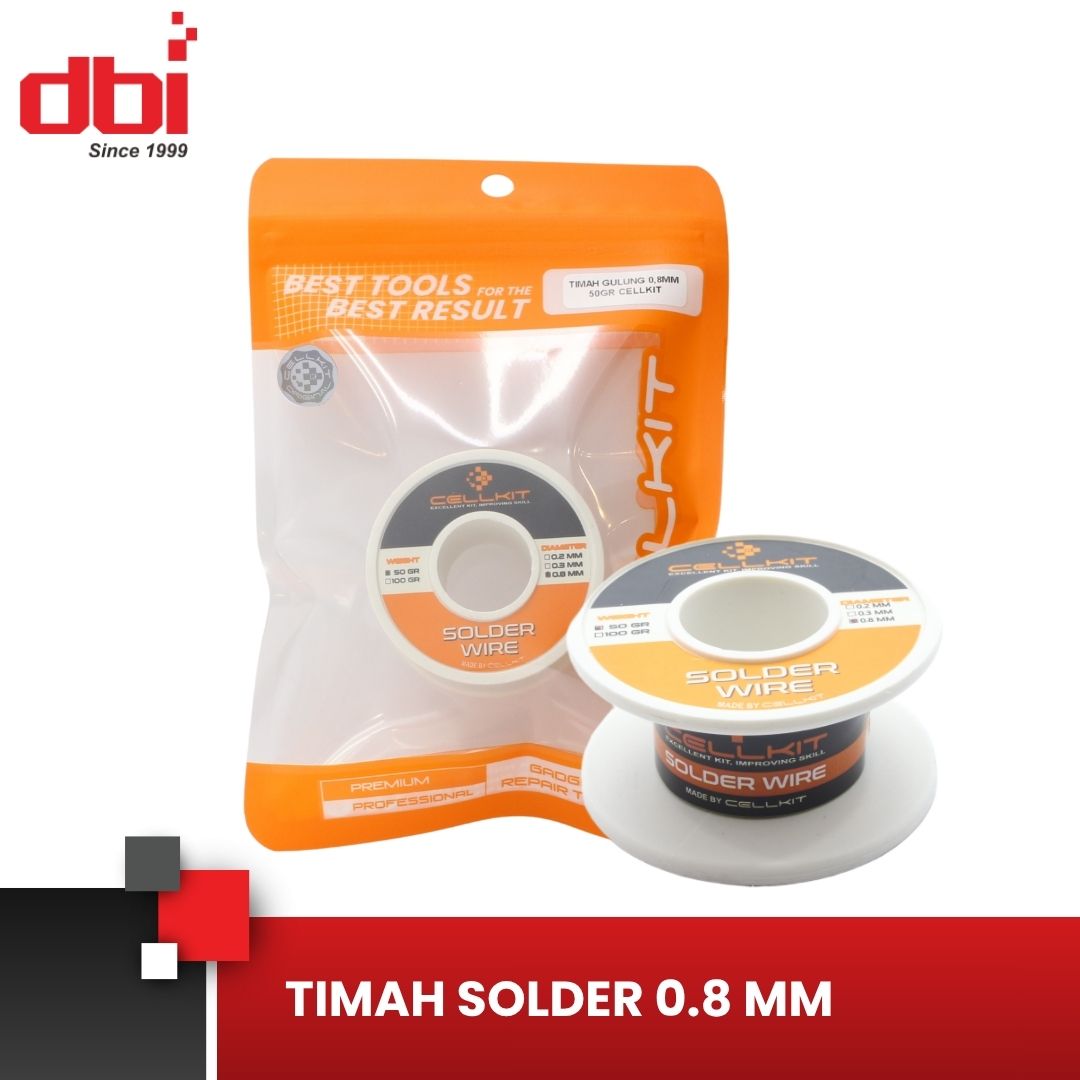 TIMAH GULUNG 0,8MM 50GR CELLKIT - Gambar 5