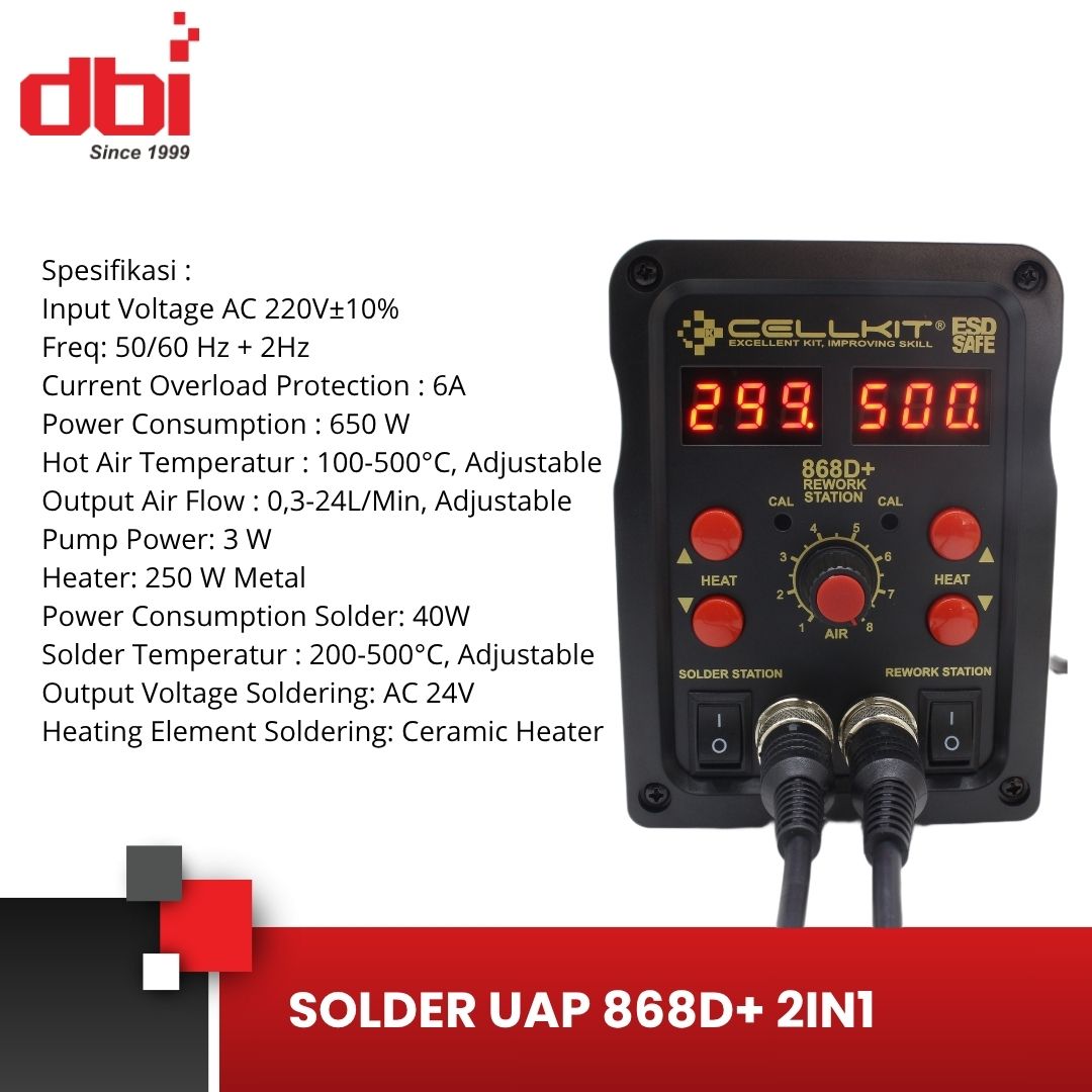 SOLDER UAP DIGITAL 2IN1 V22 CELLKIT 868D+ - Gambar 3