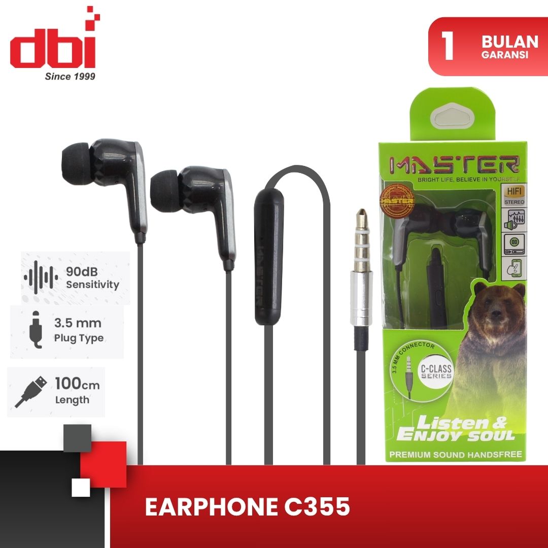 EARPHONE MASTER C355