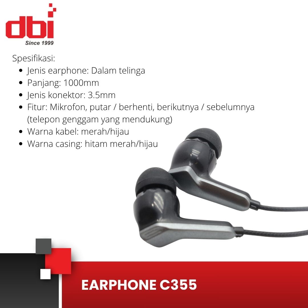 EARPHONE MASTER C355 - Gambar 3