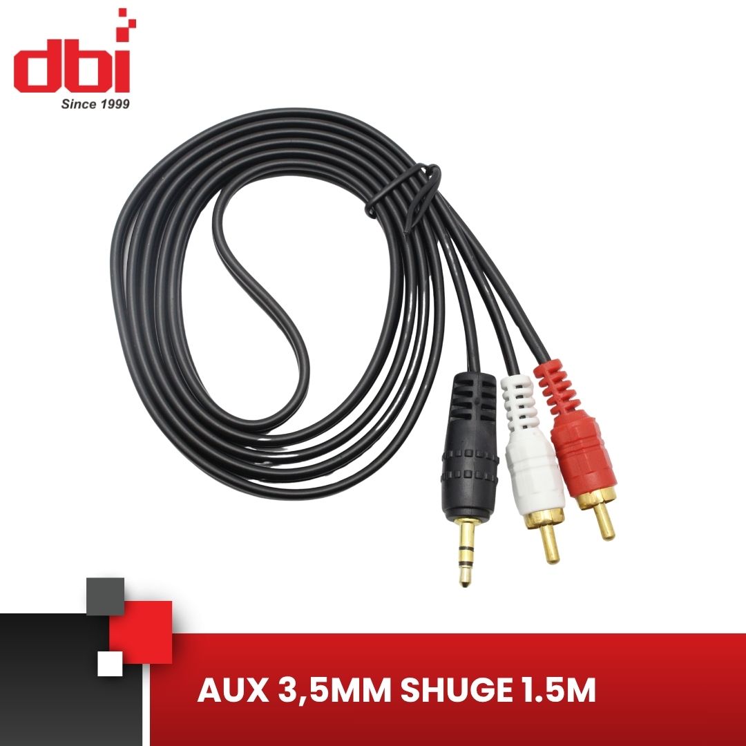 KABEL AUX 3,5MM 2 AV SHUGE 1,5M - Gambar 3