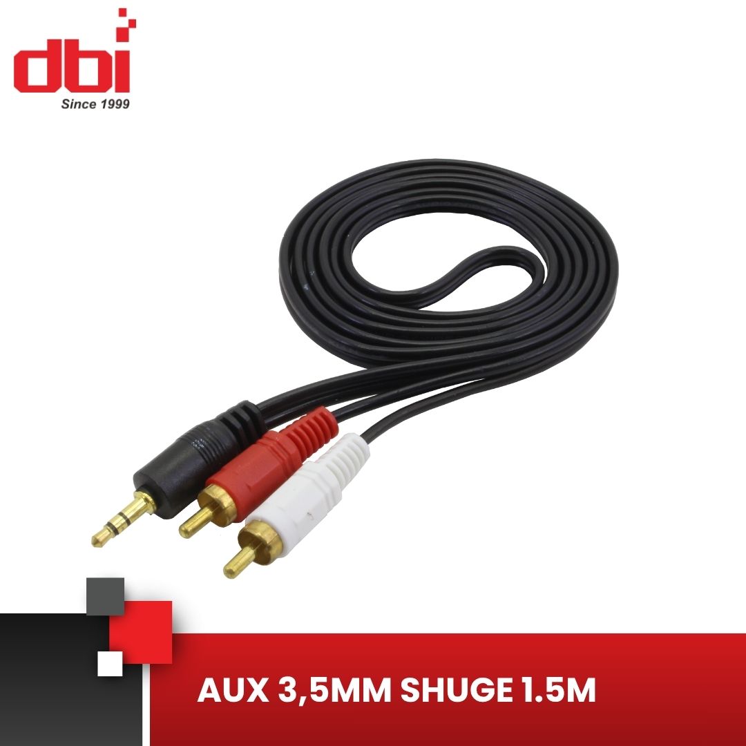 KABEL AUX 3,5MM 2 AV SHUGE 1,5M - Gambar 4