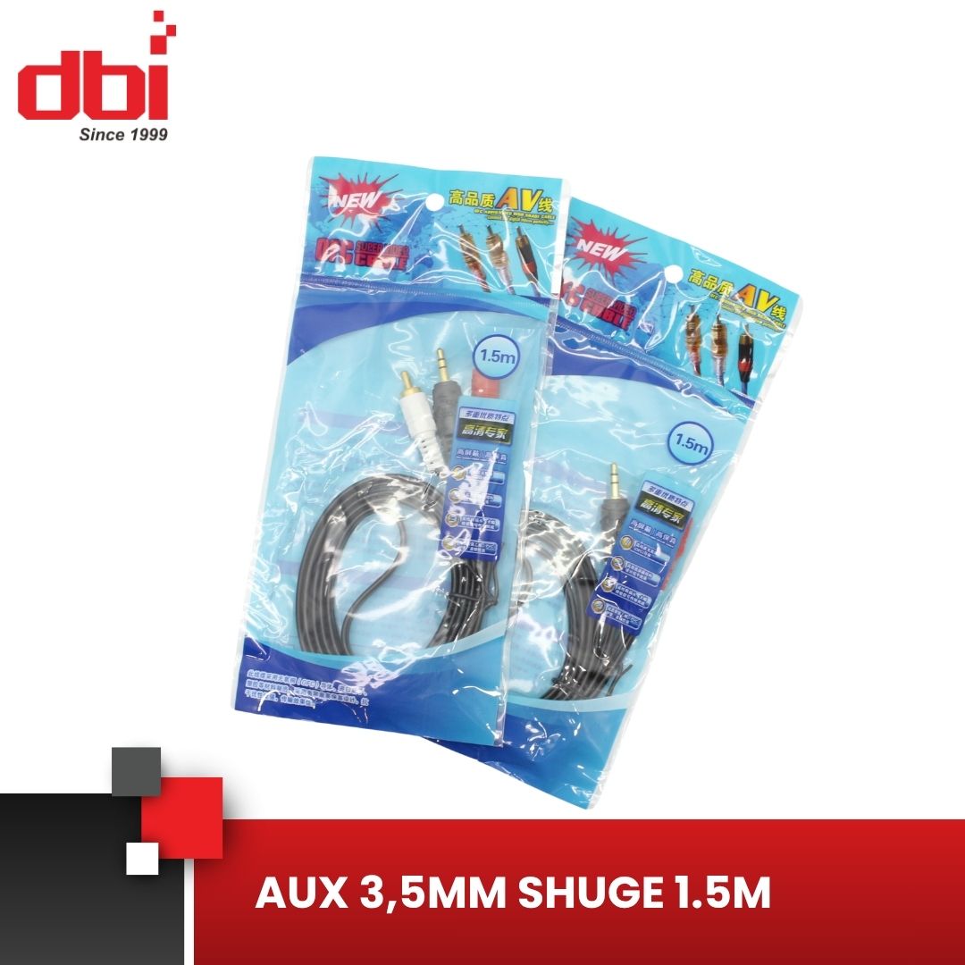 KABEL AUX 3,5MM 2 AV SHUGE 1,5M - Gambar 5