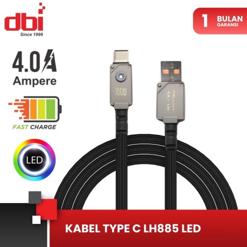 KABEL DATA TYPE C LED F/C 4A CELLKIT LH885