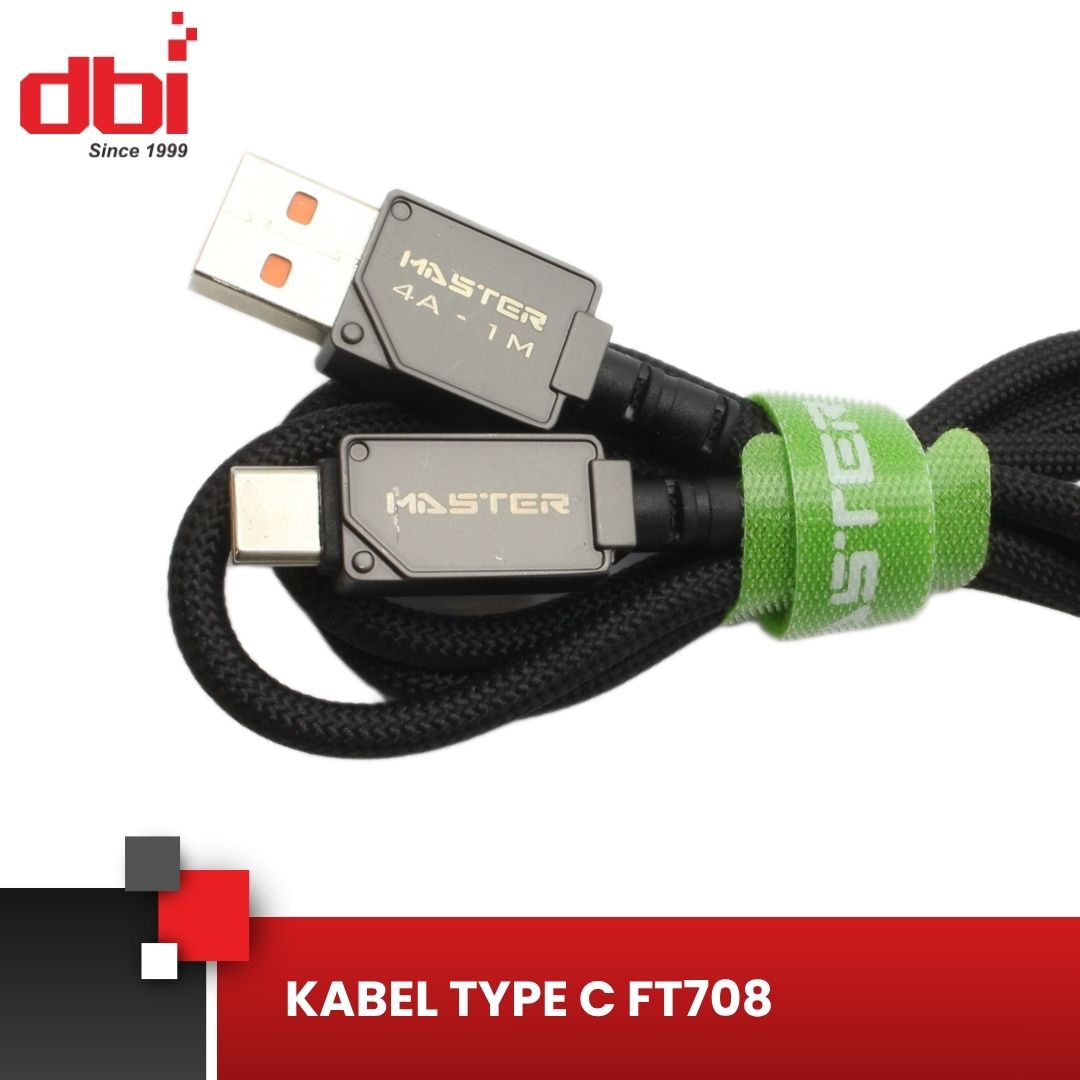 KABEL DATA TYPE C LED F/C 4A MASTER FT708 - Gambar 4