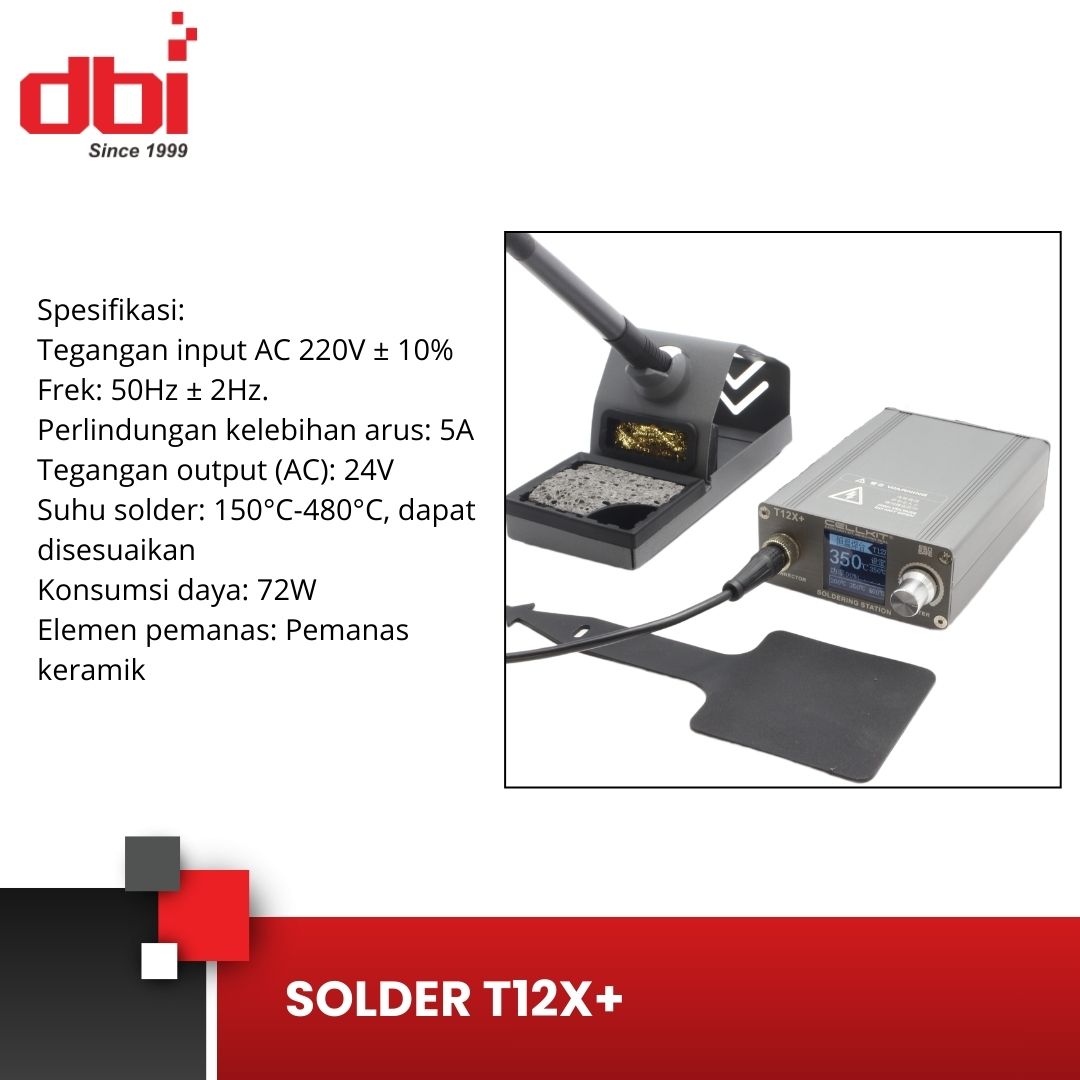 SOLDER PENGATUR SUHU DIGITAL CELLKIT T12X+ - Gambar 2