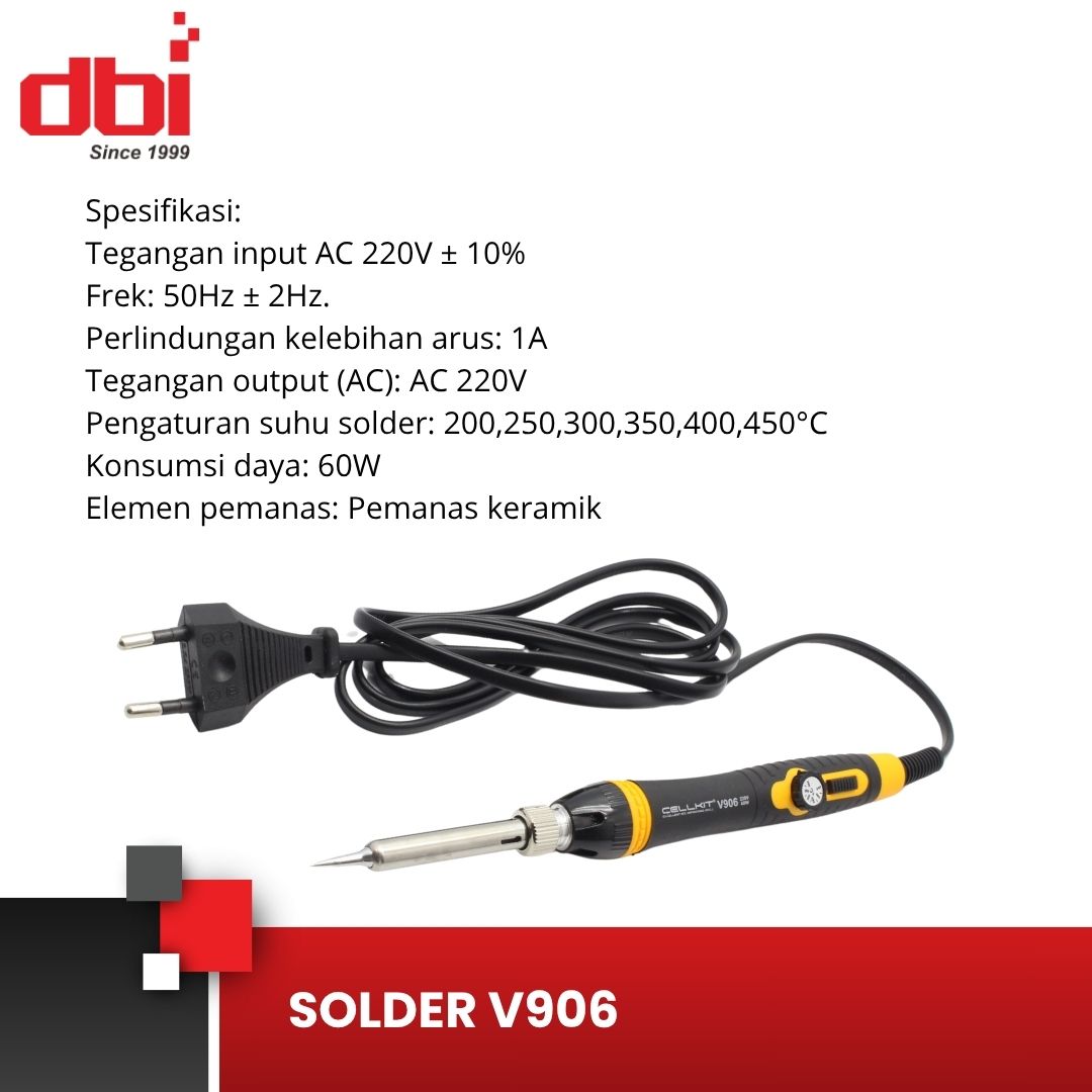 SOLDER TANGAN PENGATUR SUHU CELLKIT V906 - Gambar 2